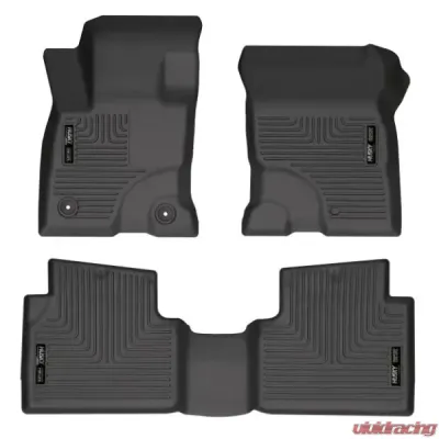 Husky Liners Front & 2nd Seat Weatherbeater Floor Liners Black Ford Maverick 2022-2024 - 95051