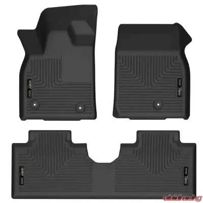 Husky Liners Front & 2nd Seat Weatherbeater Floor Liners Black for Ford Mustang Mach-E 2021-2024 - 95071