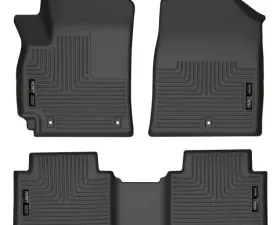Husky Liners Front & 2nd Seat Weatherbeater Floor Liners Black Kia Seltos 2021-2024