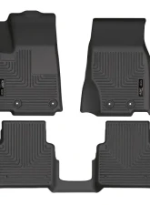 Husky Liners Front & 2nd Seat Weatherbeater Floor Liners Black Jeep Grand Cherokee L 2021-2024                                     - 99181 - Image 6