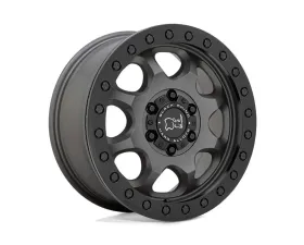 Black Rhino Venture Beadlock Wheel 17x8 6x130 38mm Matte Gunmetal w/Black Hardware