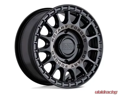 Black Rhino Powersports Sandstorm UTV Wheel 15x7 4x110 51mm Semi Gloss Black w/Machined Tint - 1570SND514110M80A