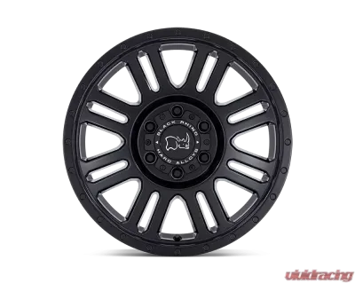 Black Rhino Yellowstone Wheel 16x8 6x130 38mm Matte Black - 1680YWN386130M84