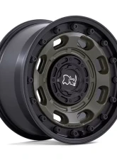 Black Rhino Atlas Wheel 16x8 6x120/6x139.7 -10mm Olive Drab Green w/Black Lip                                     - BR007EB16807810N - Image 3