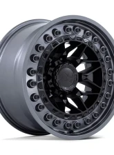 Black Rhino Alpha Wheel 20x10 6x139.7 -18mm Matte Black w/Gunmetal Lip                                     - BR008MA20106818N - Image 3