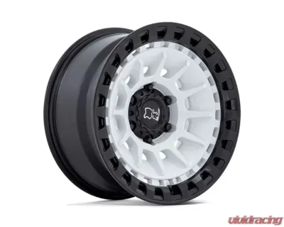 Black Rhino Barrage Wheel 17x8.5 5x127 | 5x5 -10mm Gloss White On Matte Black - BR009WM17855010N