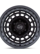 Black Rhino BR014 Sahara Wheel 17x9 6x139.7 0mm Matte Black w/Gunmetal Lip                                     - BR014MA17906800 - Image 3