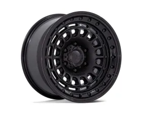 Black Rhino BR014 Sahara Wheel 17x9 5x127 -12mm Matte Black w/Gloss Black Lip