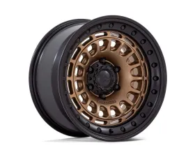 Black Rhino BR014 Sahara Wheel 17x9 5x127 -12mm Matte Bronze w/Gloss Black Lip