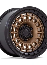 Black Rhino BR014 Sahara Wheel 17x9 6x139.7 -12mm Matte Bronze w/Gloss Black Lip                                     - BR014ZB17906812N - Image 3