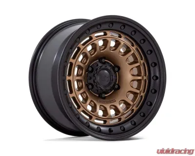 Black Rhino BR014 Sahara Wheel 17x9 6x139.7 -12mm Matte Bronze w/Gloss Black Lip - BR014ZB17906812N