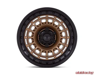 Black Rhino BR014 Sahara Wheel 17x9 6x139.7 -12mm Matte Bronze w/Gloss Black Lip - BR014ZB17906812N