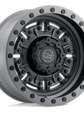 Black Rhino Abrams Wheel 17x8.5 6x5.5 -18mm Textured Matte Gunmetal                                     - 1785ABR-86140G12 - Image 3