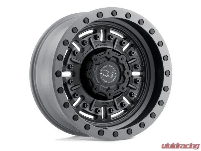 Black Rhino Abrams Wheel 17x8.5 6x5.5 -18mm Textured Matte Gunmetal - 1785ABR-86140G12