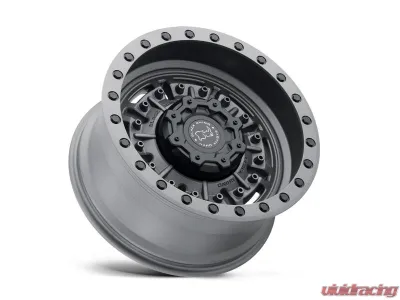 Black Rhino Abrams Wheel 17x8.5 6x5.5 -18mm Textured Matte Gunmetal - 1785ABR-86140G12