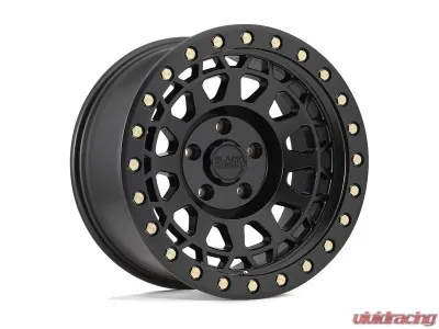 Black Rhino Primm Beadlock Wheel 17x8.5  6x139.7 0mm Matte Black w/Black Bolts - 1785PRM006140M12