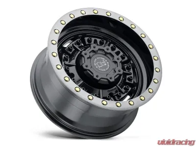 Black Rhino Abrams Wheel 18x9.5 6x5.5 -18mm Gloss Gun Black w/Machined Dark Tint - 1895ABR-86140B12