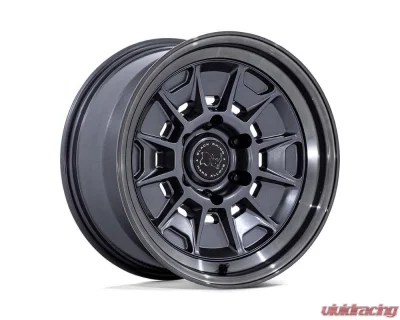 Black Rhino BR021 Mondo Wheel 17x8.5 6X139.7 -10 Matte Gunmetal w/Gloss Gray Lip - BR021AA17856810N