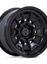 Black Rhino BR021 Mondo Wheel 17x8.5 6X139.7 -10 Matte Black w/Gloss Black Lip                                     - BR021MB17856810N - Image 2