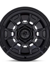 Black Rhino BR021 Mondo Wheel 17x8.5 6X139.7 -10 Matte Black w/Gloss Black Lip                                     - BR021MB17856810N - Image 7