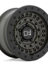 Black Rhino Barricade Wheel 17x8.5 6x5.5 +0mm Olive Dab Green w/Black Rock Guard                                     - 1785BCD006140N12 - Image 7