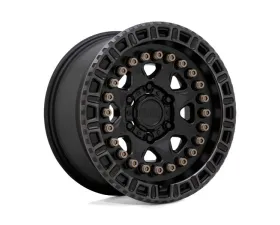 Black Rhino Carbine Wheel 20x9 6x120 +10mm Matte Black w/Mach Tint Ring