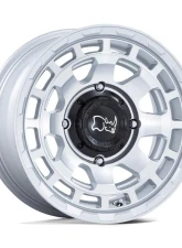 Black Rhino Chamber UTV Wheel 15x7 4x156 10mm Hyper Silver w/Machined Face                                     - BU002SD15704410 - Image 3
