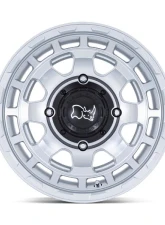 Black Rhino Chamber UTV Wheel 15x7 4x156 10mm Hyper Silver w/Machined Face                                     - BU002SD15704410 - Image 3