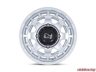 Black Rhino Chamber UTV Wheel 15x7 4x156 10mm Hyper Silver w/Machined Face - BU002SD15704410