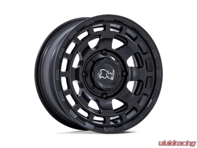 Black Rhino Chamber UTV Wheel 15x7 4x110 10mm Matte Black - BU002MX15704010