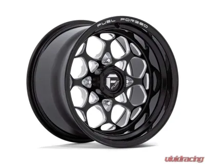 FUEL FV400 Scepter UTV Wheel 15x10 4x156 0mm Gloss Black Milled - FV400BE15104400