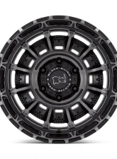 Black Rhino Legion Wheel 20x10 5x127 | 5x5 -18mm Matte Black Gray Tint                                     - BR002MA20105018N - Image 3