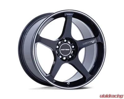MOTEGI Racing MR159 Battle V Wheel 18x10.5 5x114.3 35mm Obsidian Blue w/Machined Lip Stripe - MR159LD18051235