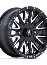 MSA Offroad M49 Creed Wheel 24x7 4x110 0mm Matte Black Machined                                     - MA049MD24704000 - Image 3