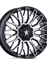 MSA Offroad M50 Clubber Wheel 24x7 4x137/4x156 0mm Gloss Black Machined                                     - MA050BD24704A00 - Image 3