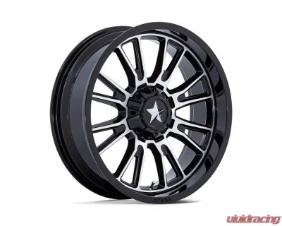 MSA Offroad M51 Thunderlips Wheel 15x7 5x114.3 10mm Gloss Black Machined - MA051BD15701210