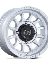 Black Rhino Rapid UTV Wheel 15x7 4x110 10mm Hyper Silver w/Machined Face                                     - BU001SD15704010 - Image 3