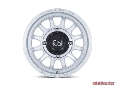 Black Rhino Rapid UTV Wheel 15x7 4x110 10mm Hyper Silver w/Machined Face - BU001SD15704010