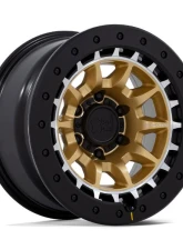 Black Rhino BR016 Tusk Wheel 17x8.5 6x139.7 -10mm Matte Gold w/Machined Ring                                     - BR016GD17856810N - Image 7