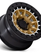 Black Rhino BR016 Tusk Wheel 17x8.5 6x139.7 -10mm Matte Gold w/Machined Ring                                     - BR016GD17856810N - Image 2