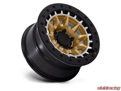 Black Rhino BR016 Tusk Wheel 17x8.5 6x139.7 -10mm Matte Gold w/Machined Ring - BR016GD17856810N