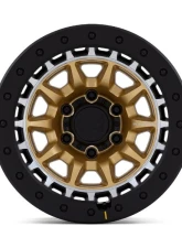 Black Rhino BR016 Tusk Wheel 17x8.5 6x139.7 -10mm Matte Gold w/Machined Ring                                     - BR016GD17856810N - Image 3