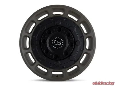 Black Rhino Warthog Wheel 17x8.5 6x5.5 -18mm Matte Olive Dab Green w/Black Center - 1785WHG-86140N12