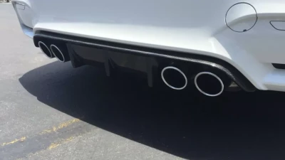 Status Gruppe FRP Finned Style Rear Diffuser with Bumper extension BMW F80/82/83 M3 | M4 2015-2019                                     - SGTBMWF80/82/83DFEFRP - Image 17