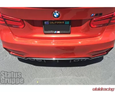 Status Gruppe FRP Finned Style Rear Diffuser with Bumper extension BMW F80/82/83 M3 | M4 2015-2019 - SGTBMWF80/82/83DFEFRP