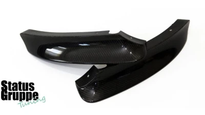 Status Gruppe CSL Style Front Bumper w/ Intake Grill & 2x2 CF splitters BMW E46 M3 2001-2006                                     - E46M3CSLBSV2x2Y-1 - Image 8