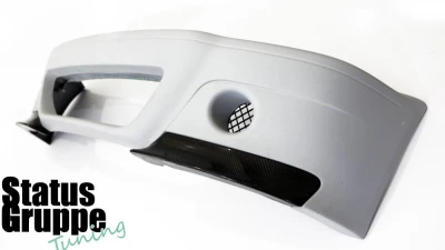 Status Gruppe CSL Style Front Bumper w/ Intake Grill & 2x2 CF splitters BMW E46 M3 2001-2006                                     - E46M3CSLBSV2x2Y-1 - Image 4