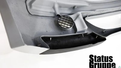 Status Gruppe CSL Style Front Bumper w/ Intake Grill & 2x2 CF splitters BMW E46 M3 2001-2006                                     - E46M3CSLBSV2x2Y-1 - Image 6