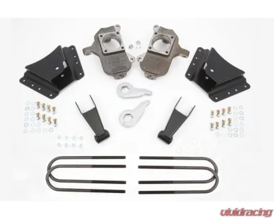 McGaughys Suspension 3"-4" | 3"-5" Adjustable Lowering Kit for 2002-2010 GM 3500 Dually - 33077