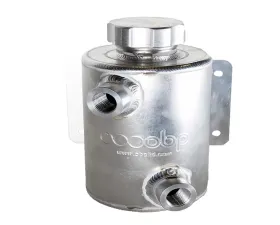 obp Motorsport 2 x JIC 8 Female Fittings Universal Fit 1L Aluminium Power Steering Tank